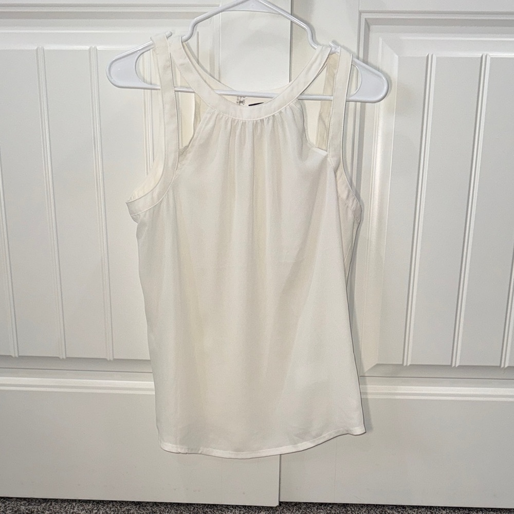 Express Cream Double Strap Tank Top